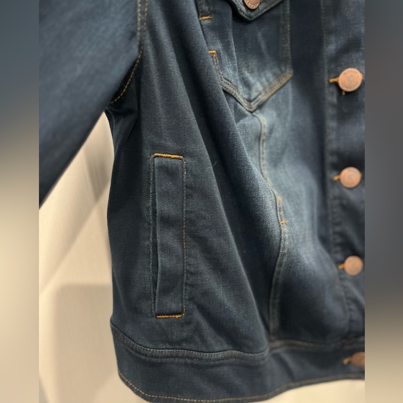 Molly & Isadora Dark Denim Jacket 4x - Picture 3 of 4